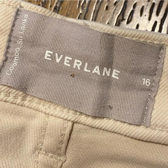 Everlane Cream Straight Leg Crop Tall Size 16 B5 - Picture 3 of 7